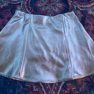 metallic kids skirt